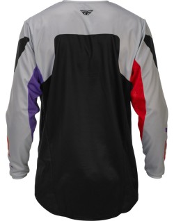 Maillot FLY RACING Kinetic - gris/rouge/violet/noir