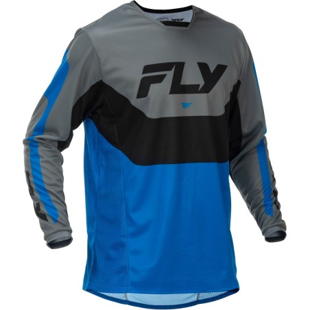 Maillot FLY RACING Kinetic - bleu/gris/noir
