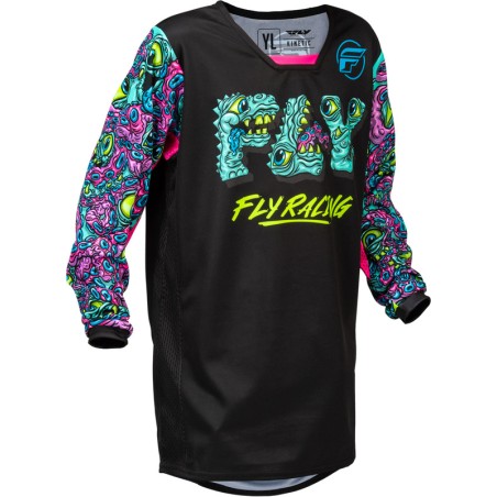 Maillot enfant FLY RACING Kinetic Mutant - noir/multi