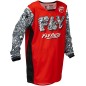 Maillot enfant FLY RACING Kinetic Mutant - rouge/noir/blanc