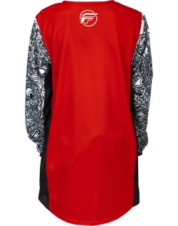 Maillot enfant FLY RACING Kinetic Mutant - rouge/noir/blanc