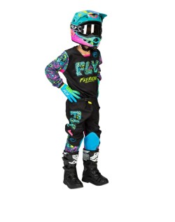 Maillot enfant FLY RACING Kinetic Mutant - noir/multi