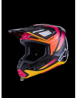 HELMET SM7 RISE BLK/YL/PINK XS