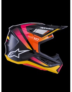 HELMET SM7 RISE BLK/YL/PINK S