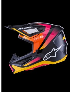 HELMET SM7 RISE BLK/YL/PINK M
