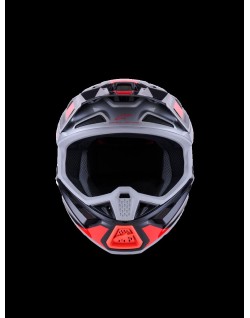 HELMET SM7 RISE BLK/RD/SILV M