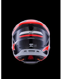 HELMET SM7 RISE BLK/RD/SILV M