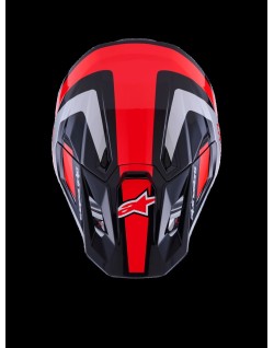 HELMET SM7 RISE BLK/RD/SILV L