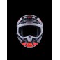 HELMET SM7 RISE BLK/RD/SILV L