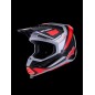 HELMET SM7 RISE BLK/RD/SILV 2X