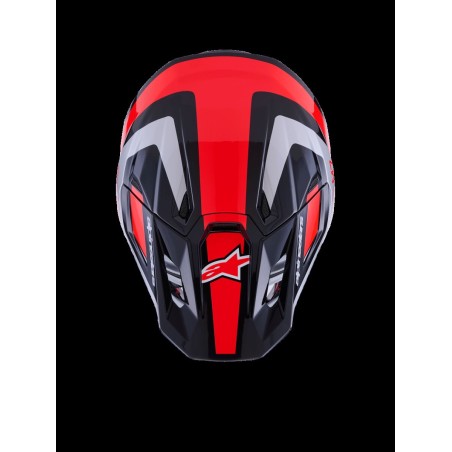 HELMET SM7 RISE BLK/RD/SILV 2X
