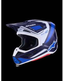 HELMET SM7 RISE BLUE/WHITE XS