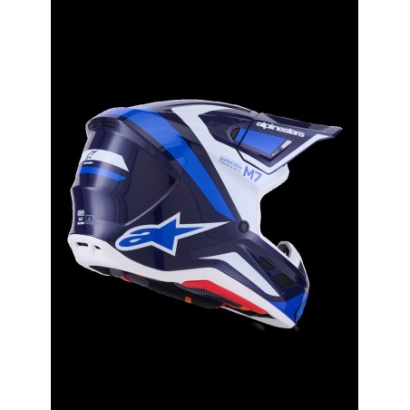 HELMET SM7 RISE BLUE/WHITE M