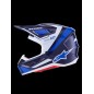 HELMET SM7 RISE BLUE/WHITE M