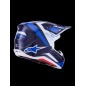 HELMET SM7 RISE BLUE/WHITE 2X