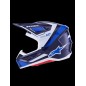 HELMET SM7 RISE BLUE/WHITE 2X