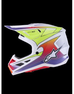HELMET SM7 FUSE WHT/YL/PU XS