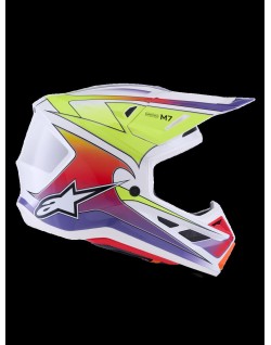 HELMET SM7 FUSE WHT/YL/PU XS