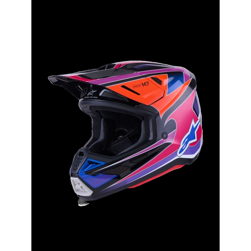 HELMET SM7 FUSE BLU/PU/PINK L