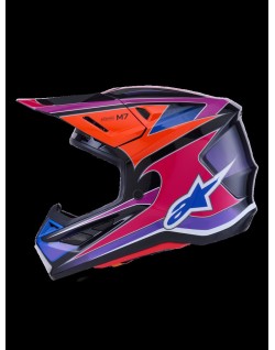 HELMET SM7 FUSE BLU/PU/PINK L