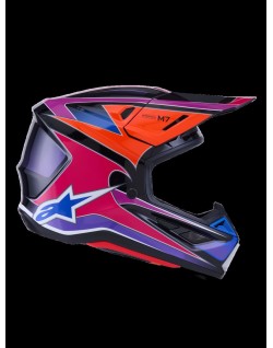HELMET SM7 FUSE BLU/PU/PINK L