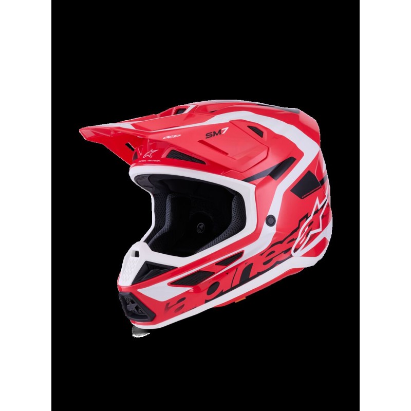 HELMET SM7 DEED RED/BLK/WH XS