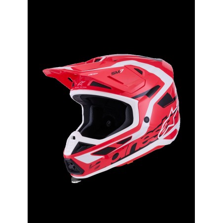 HELMET SM7 DEED RED/BLK/WH M