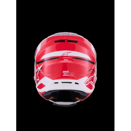 HELMET SM7 DEED RED/BLK/WH M