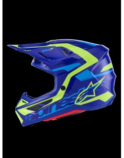 HELMET SM7 DEED BLUE/YEL XS