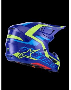 HELMET SM7 DEED BLUE/YEL XS