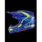 HELMET SM7 DEED BLUE/YEL XL