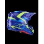 HELMET SM7 DEED BLUE/YEL XL