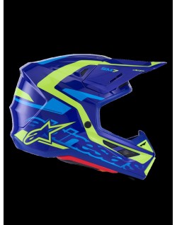 HELMET SM7 DEED BLUE/YEL XL