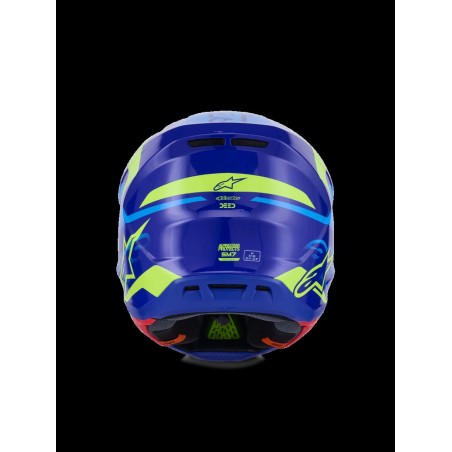 HELMET SM7 DEED BLUE/YEL 2X