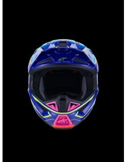 HELMET SM7 CAST BLU/YL/PINK L