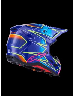 HELMET SM7 CAST BLU/YL/PINK L