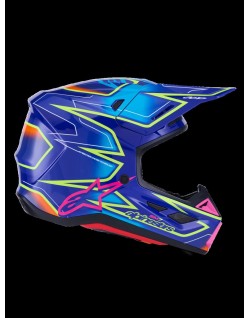 HELMET SM7 CAST BLU/YL/PINK L