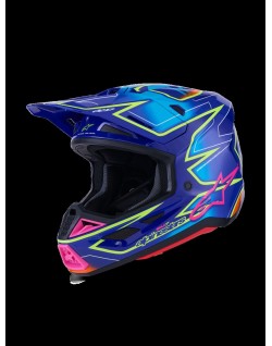 HELMET SM7 CAST BLU/YL/PINK XL