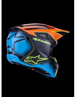 HELMET SM3 FRAY BLK/OR/YL L