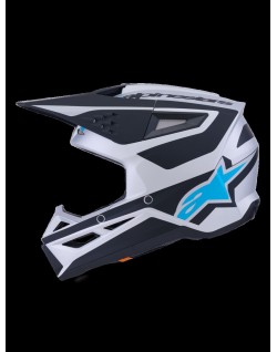 HELMET SM3 HEAT SILV/BL/BLK XS