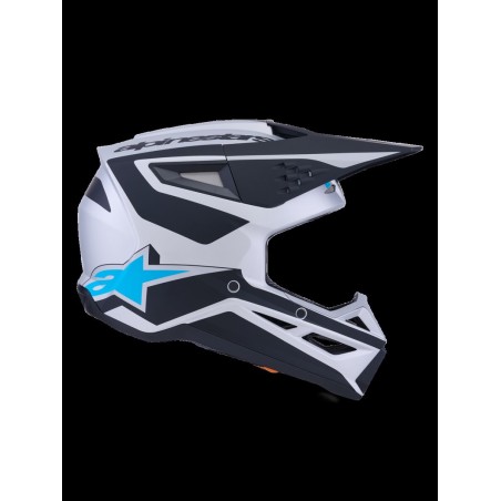 HELMET SM3 HEAT SILV/BL/BLK L