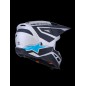 HELMET SM3 HEAT SILV/BL/BLK XL