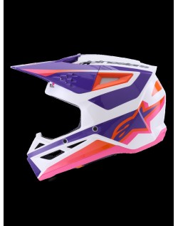 HELMET SM3 HEAT WHT/PU/PINK M