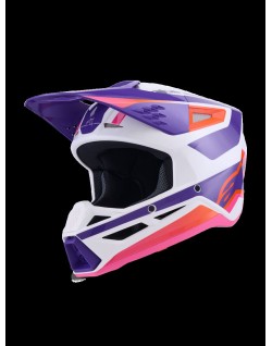 HELMET SM3 HEAT WHT/PU/PINK L