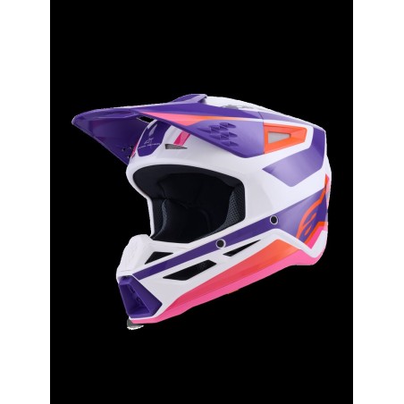 HELMET SM3 HEAT WHT/PU/PINK L