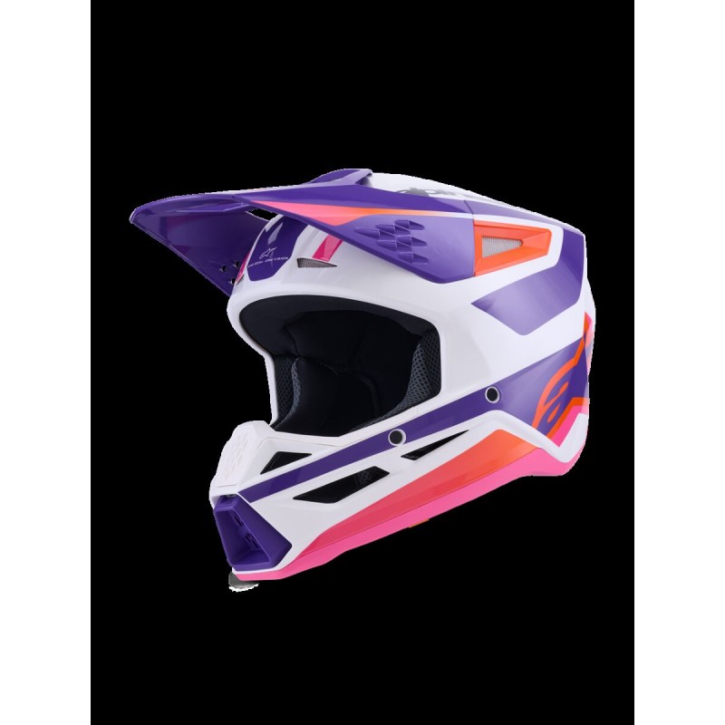 HELMET SM3 HEAT WHT/PU/PINK 2X