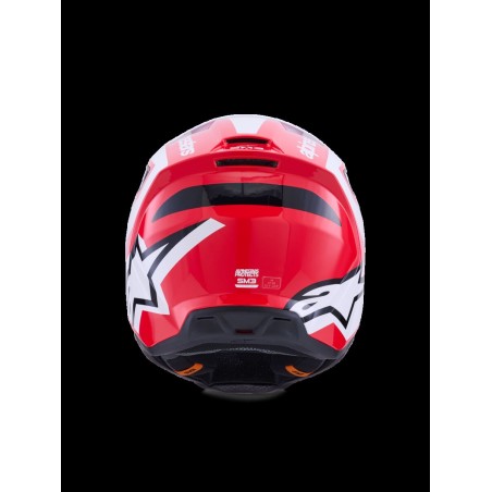 HELMET SM3 HEAT RED/WH/BLK S