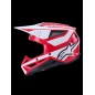 HELMET SM3 HEAT RED/WH/BLK M