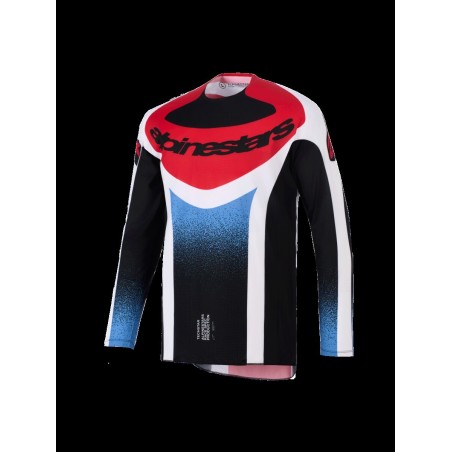 JERSEY TECHSTAR KNIF BLK/WH/RE