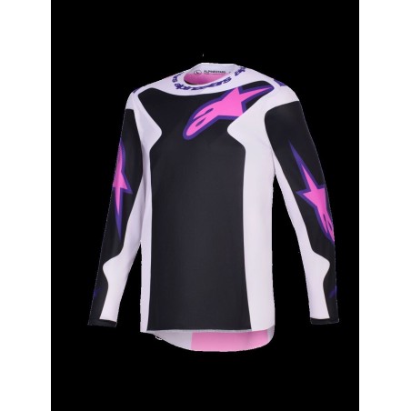 JERSEY FLUID GRID BLK/GY/PU XL